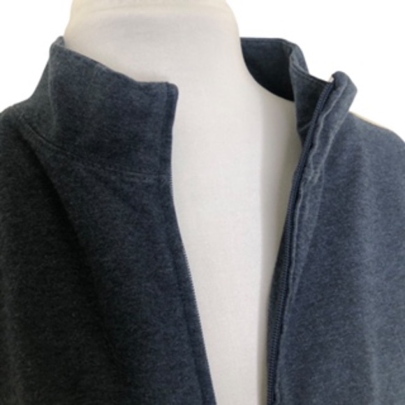 No Brand Label Full Zip Sleep Stripe Side Pockets Warmup Jacket Size L - Picture 2 of 6